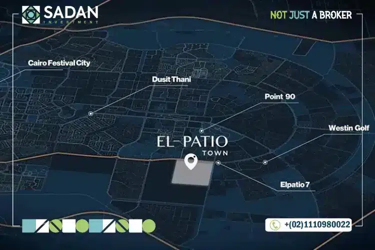 Location of Patio Town La Vista New Cairo