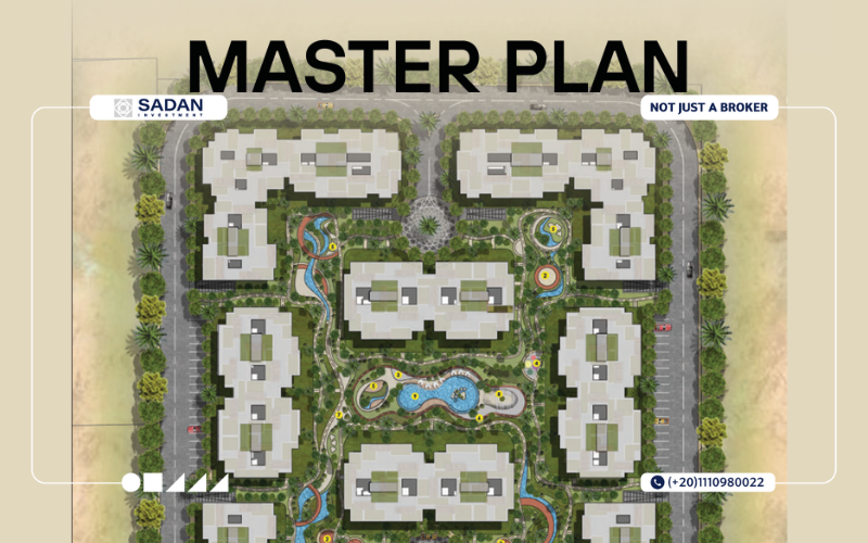 الماستر بلان في كمبوند ذات حدائق أكتوبر