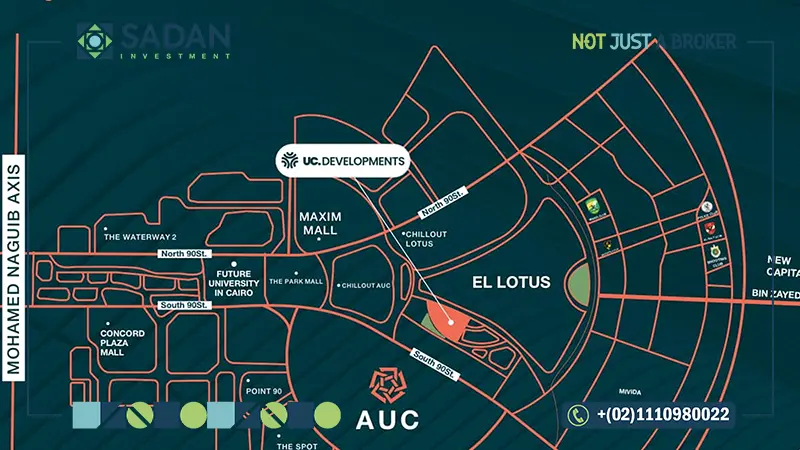 خريطة كمبوند ترو التجمع الخامس