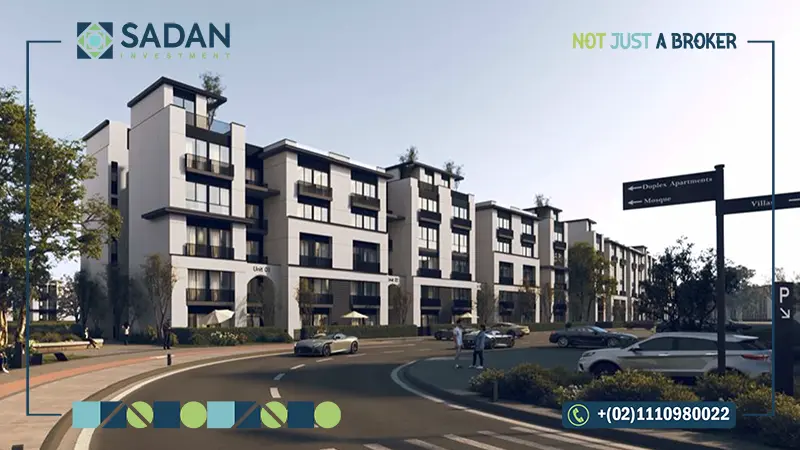 شكل الشوارع في كمبوند ات ايست المستقبل سيتي