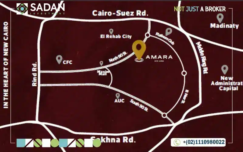 Compound Amara New Cairo Map