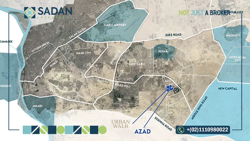 خريطة اوربن بيزنس لين التجمع الخامس