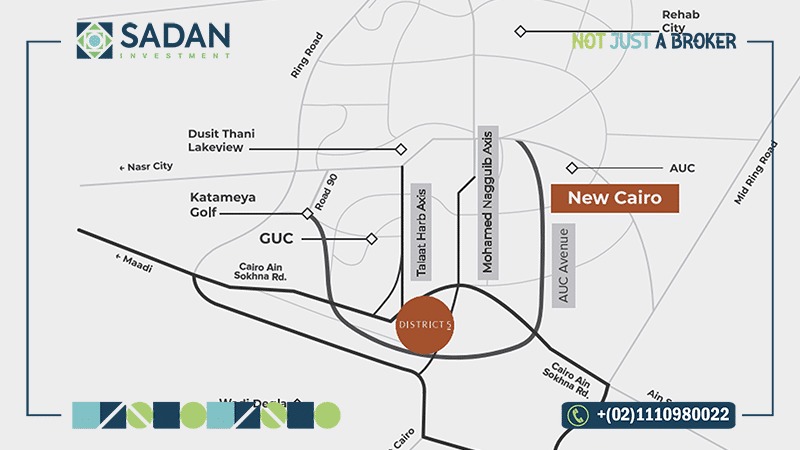 خريطة كامباس ديستريكت 5