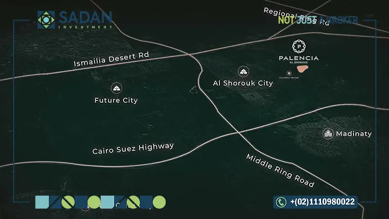 خريطة كمبوند بالنسيا الشروق سيتي