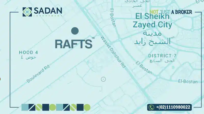 خريطة كمبوند رافتس أوف أرك