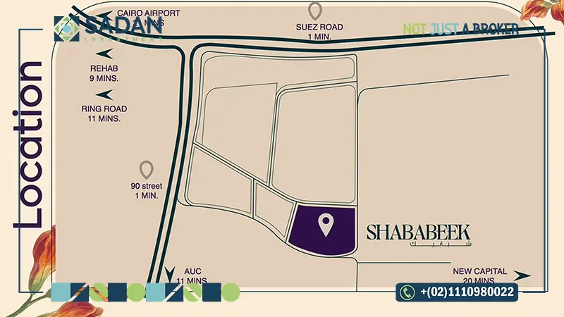 خريطة كمبوند شبابيك القاهرة الجديدة