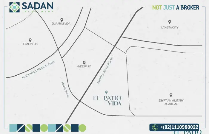 Map of El Patio Compound New Cairo