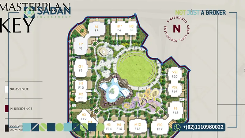 الماستر بلان في ان ريزيدنس التجمع الخامس