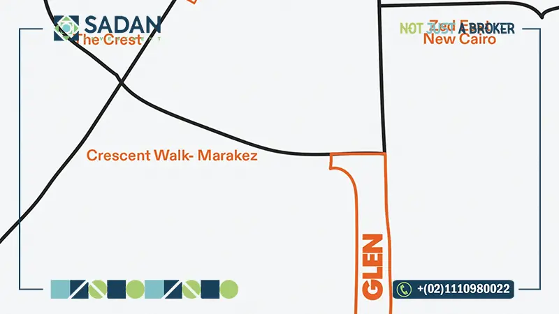 خريطة جلين التجمع السادس