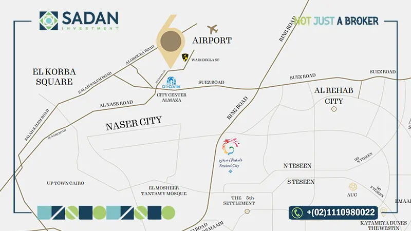 خريطة سيكستي هيليوبوليس شيراتون