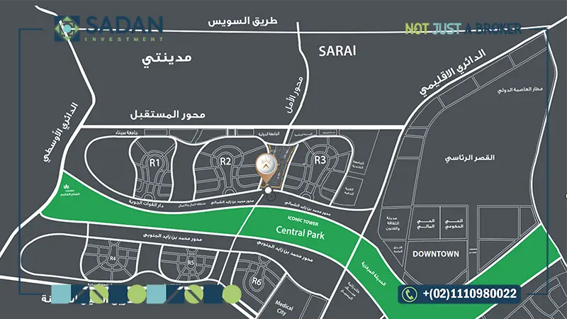 خريطة مول سبارك كابيتال انسايت العاصمة