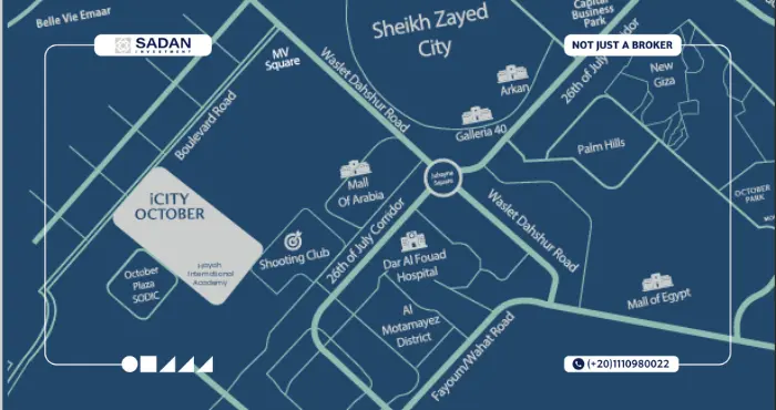 Map of Mountain View iCity October