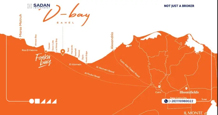 Map of D-Bay North Coast