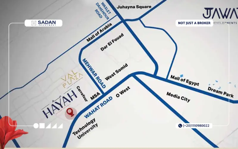 خريطة حياة ريزيدنس 6 أكتوبر