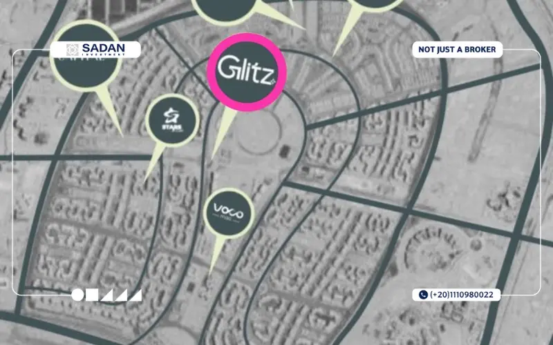 خريطة مول جليتز العاصمة الإدارية