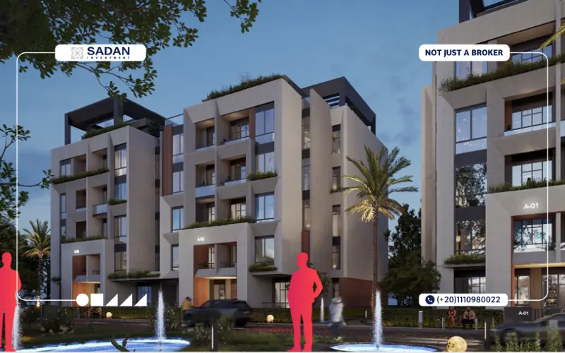 العمارات في كمبوند ذا ريزيدنس القاهرة الجديدة