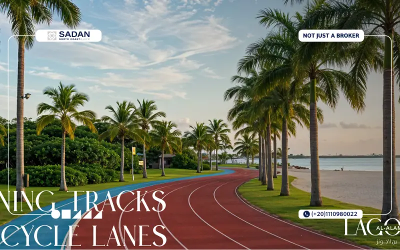 تراكات للجري والدراجات في العلمين لاجونز