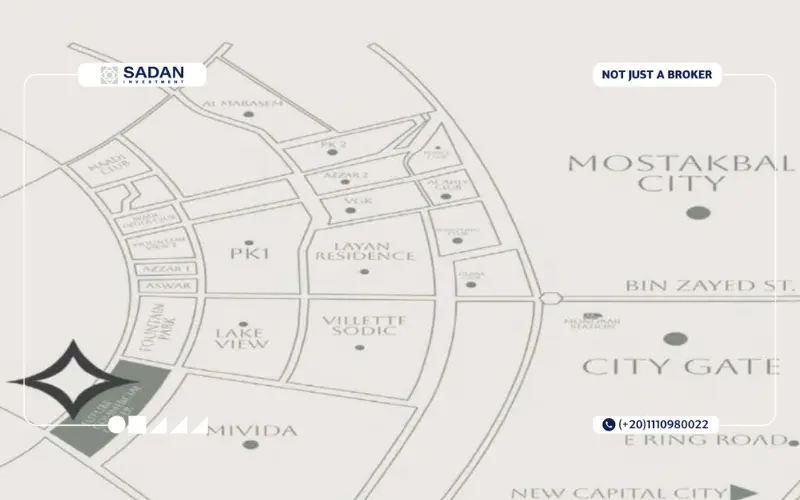 خريطة FCC التجمع الخامس