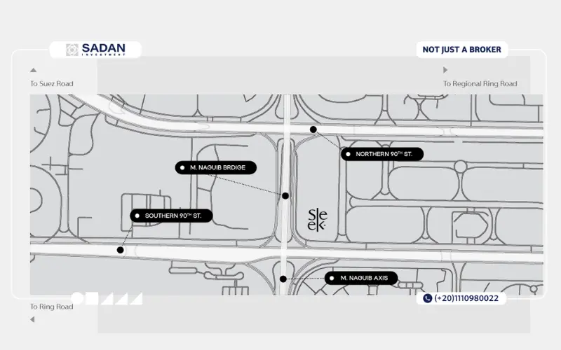 خريطة مول سليك التجمع الخامس