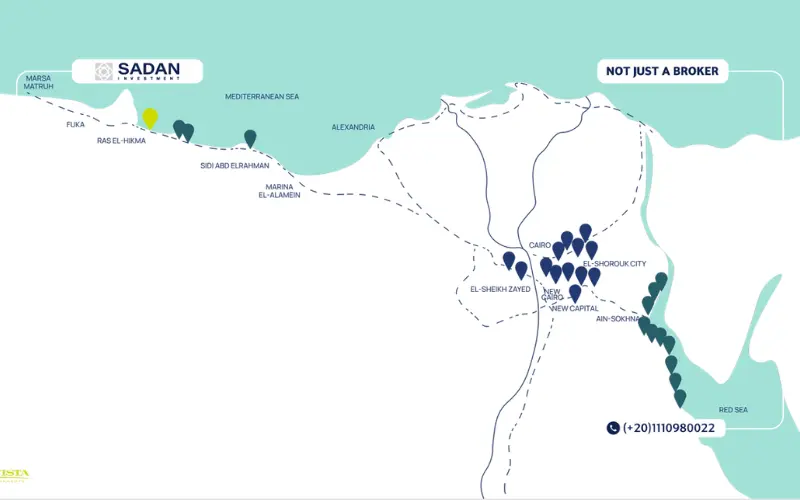 Location of Lavista Ras El Hekma