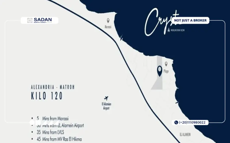 Map of Crysta MV North Coast