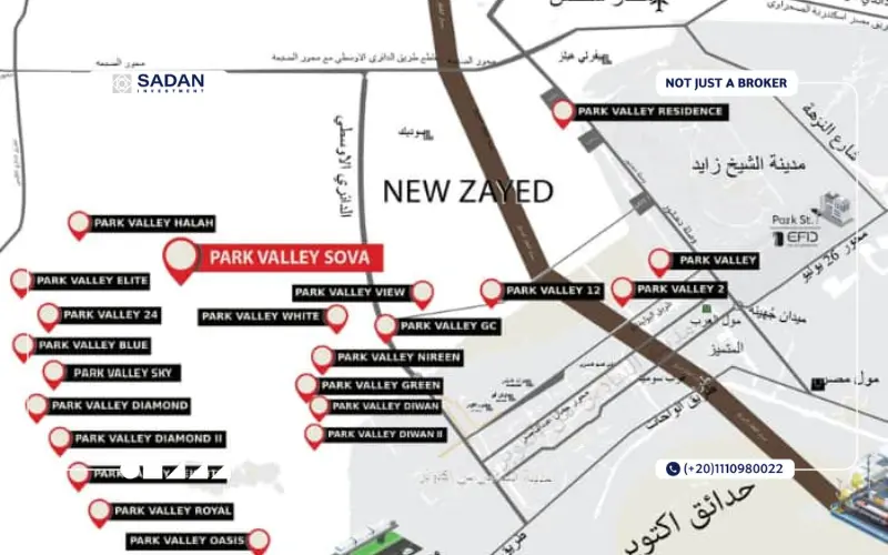 خريطة بارك فالي سوفا زايد الجديدة