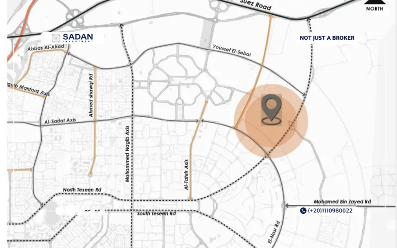 خريطة كمبوند كلوف التجمع الخامس