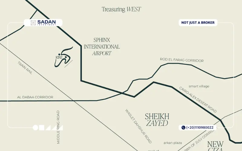 خريطة كمبوند كنز زايد الجديدة