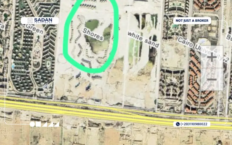 خريطة مشروع شورس العمار الساحل الشمالي