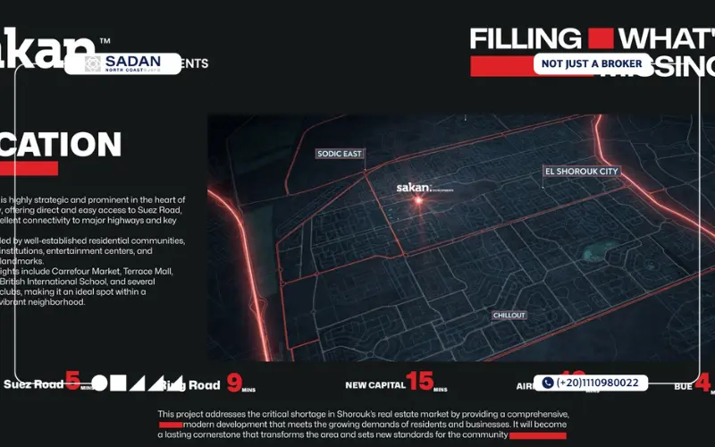 خريطة مول بارك يو الشروق