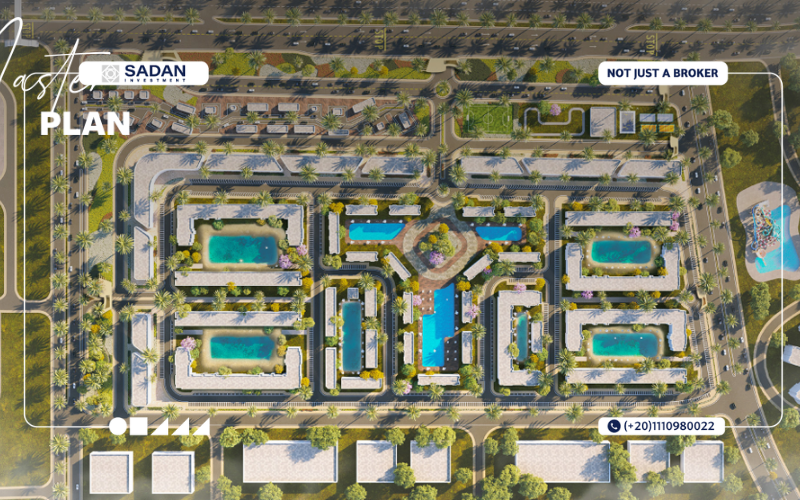 قرية العلمين لاجونز الساحل الشمالي Al Alamein Lagoons North Coast تفاصيل وأسعار 9 ماستر بلان مشروع العلمين لاجونز