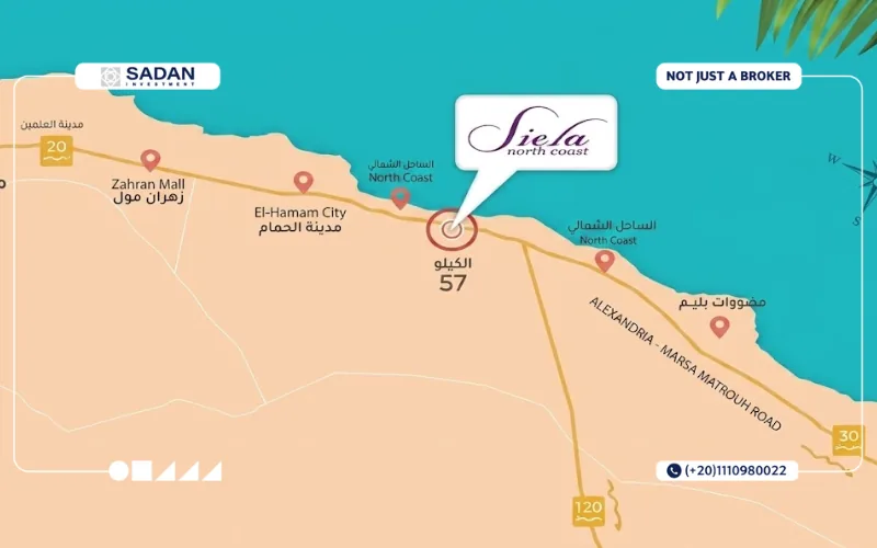 قرية سيلا الساحل الشمالي Siela North Coast 5 موقع سيلا الساحل الشمالي