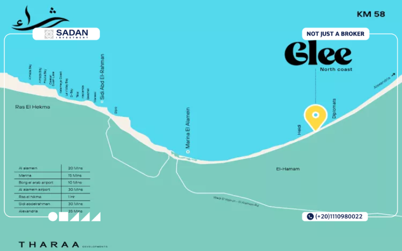 قرية جلي الساحل الشمالي Glee North Coast أسعار وتفاصيل 5 موقع قرية جلي