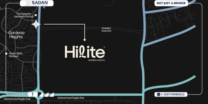 Map of Hilite Business Complex