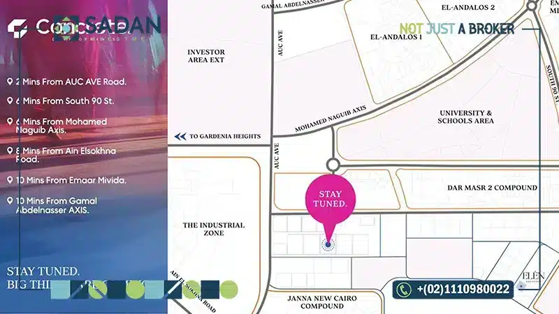 Map of Jadie Residence New Cairo