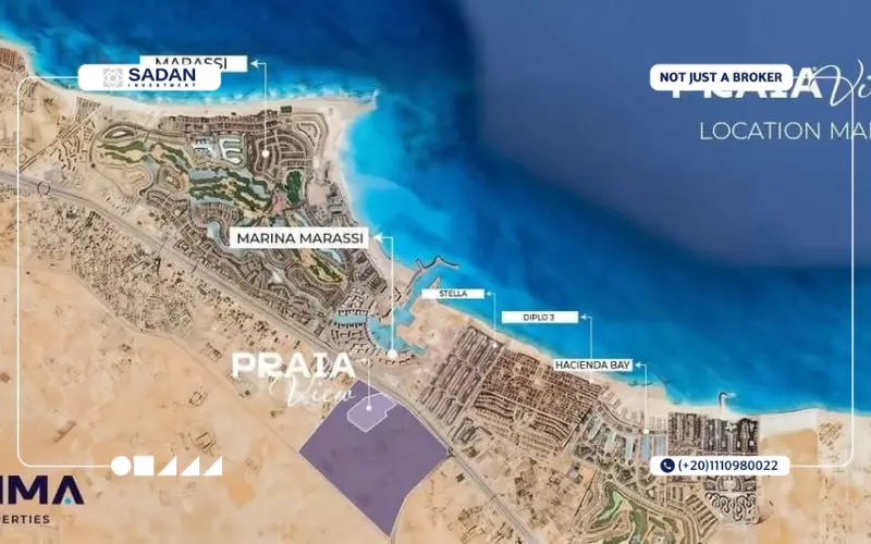 Map of Praia North Coast