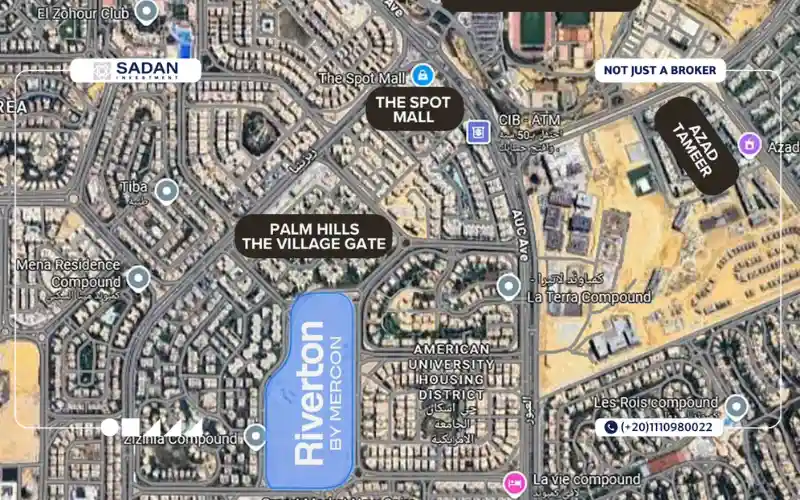 Riverton New Cairo Map