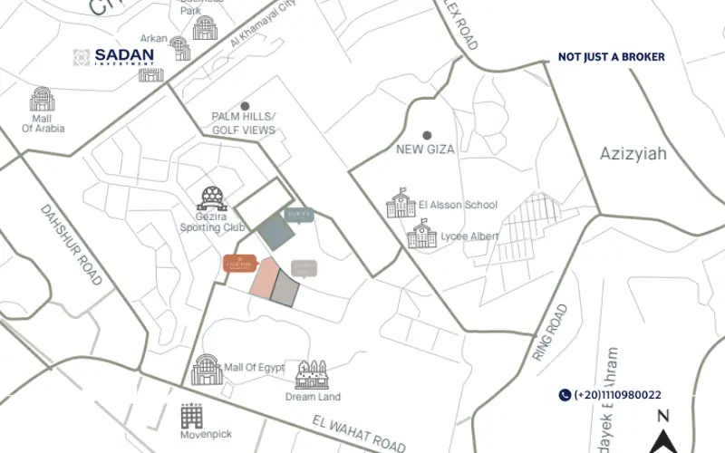 Map of Compound Hyde Park Signature October