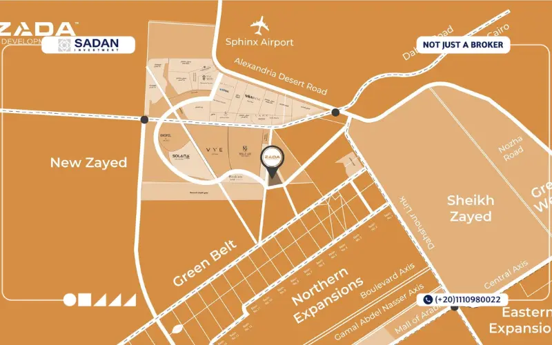 Map of Lu Zada Compound Zayed