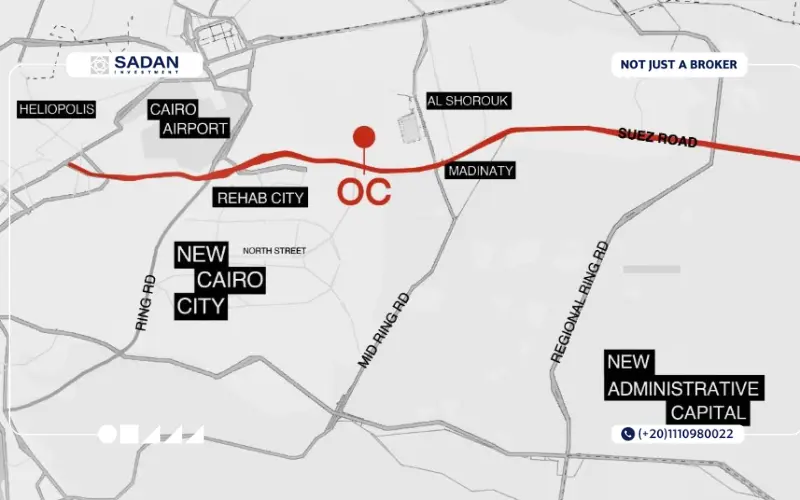 Map of Mall OC New Cairo