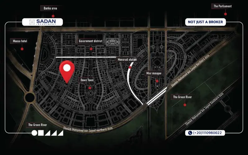 خريطة مول اكس وان العاصمة الإدارية