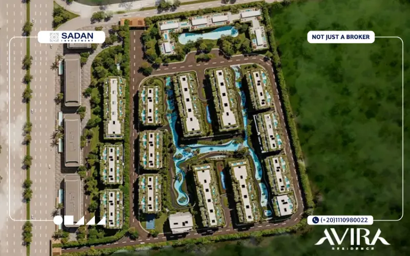 مخطط كمبوند افيرا ريزيدنس التجمع الخامس