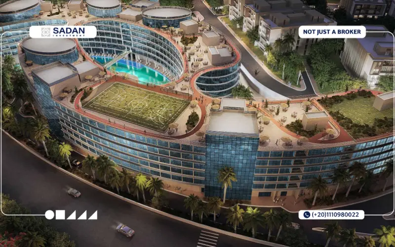 Lake Residence Compound Al Marasem Night View