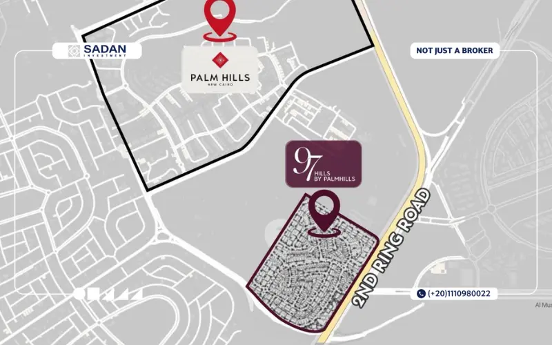 Map of 97 Compound New Cairo