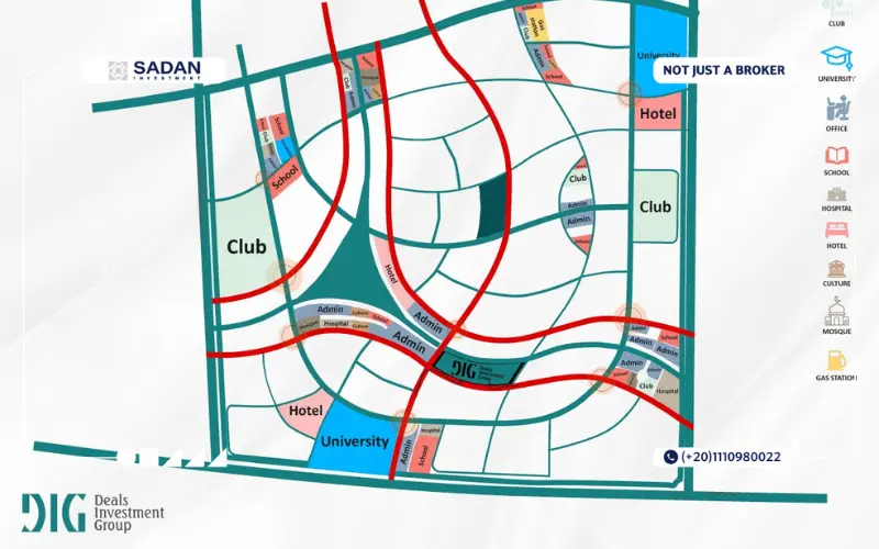Map of Compound Defaf New Capital