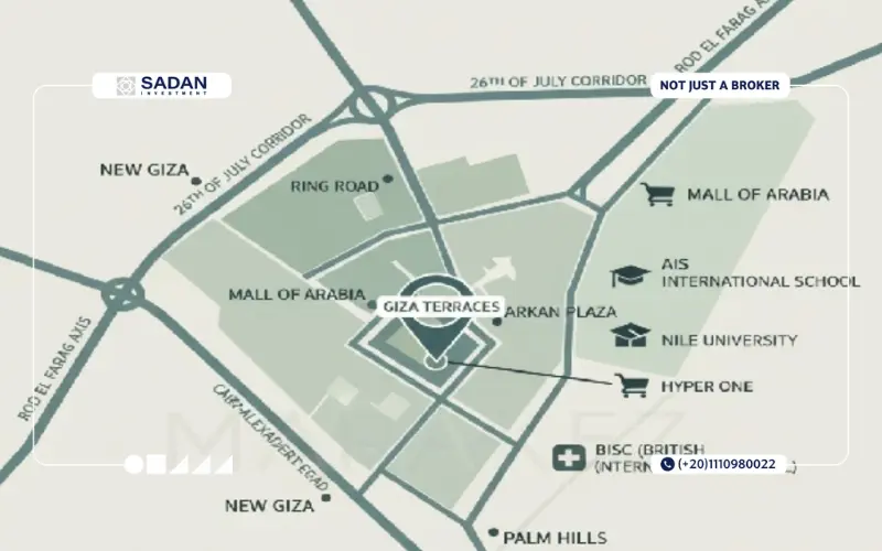 Map of Giza Terraces 6 October