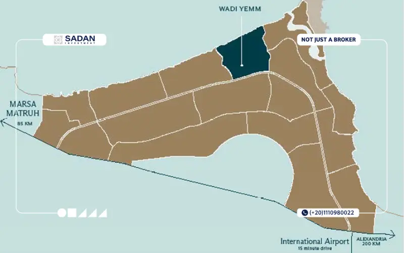 Map of Wadi Yemm Ras El Hekma