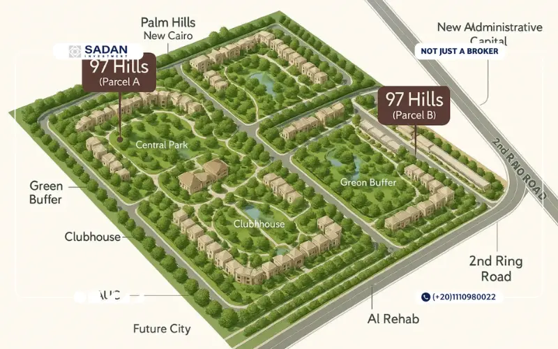 Mater Plan of Compound 97 Palm Hills