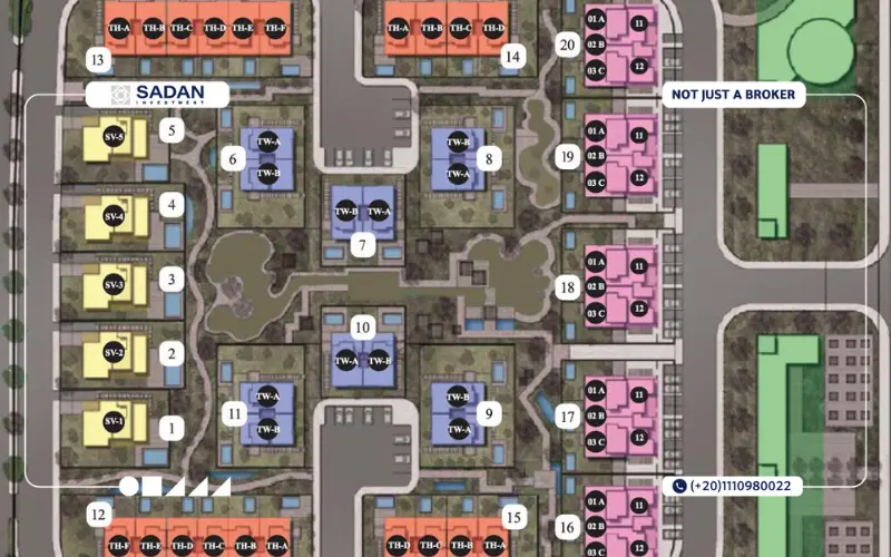 الماستر بلان في T Pearl New Zayed