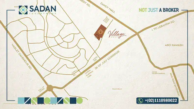Map of Compound Village West New Zayed